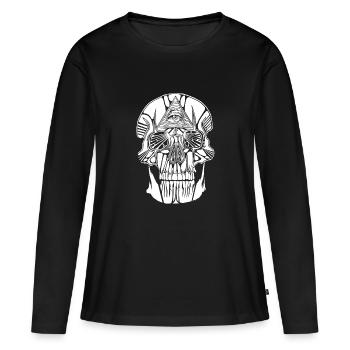 Freimaurer Innard - Frauen Premium Bio Langarmshirt - Schwarz - Vorne - Julia (174cm)