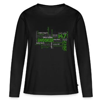 snooker matrix reloaded - Frauen Premium Bio Langarmshirt - Schwarz - Vorne - Julia (174cm)