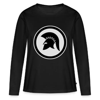 trojan Bluebeat-Ska-Rocksteady-Reggae-2-tone - Women's Premium Organic Long Sleeve Shirt - black - Front - Julia (174cm)