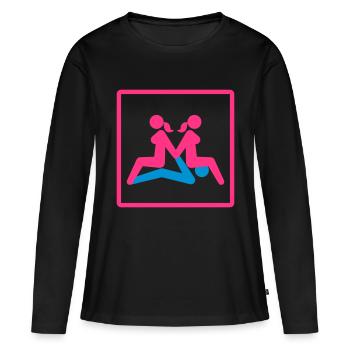 Kamasutra - Menage a Trois (FMF) - T-shirt manches longues Premium bio Femme - noir - Devant - Julia (174cm)