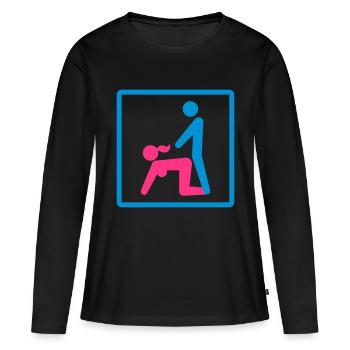 Kamasutra - Doggy Style - T-shirt manches longues Premium bio Femme - noir - Devant - Julia (174cm)