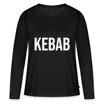 Kebab Fast Food Fast Food Geschenk - Frauen Premium Bio Langarmshirt - Schwarz - Vorne - Julia (174cm)