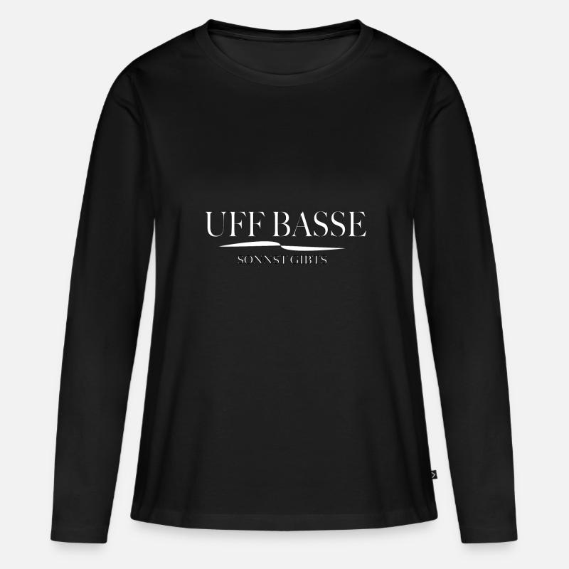UFFBASSE - Frauen Premium Bio Langarmshirt - Schwarz