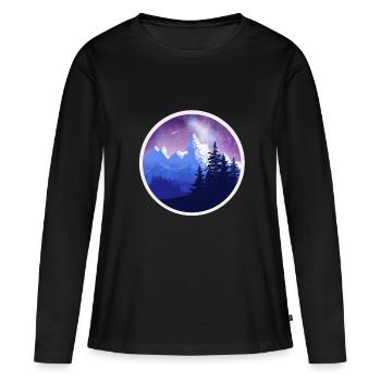 Des trêves - T-shirt manches longues Premium bio Femme - noir - Devant - Julia (174cm)