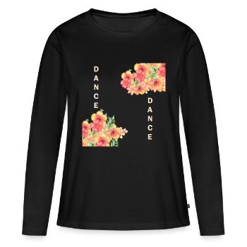 Danse Danse - T-shirt manches longues Premium bio Femme - noir - Devant - Julia (174cm)