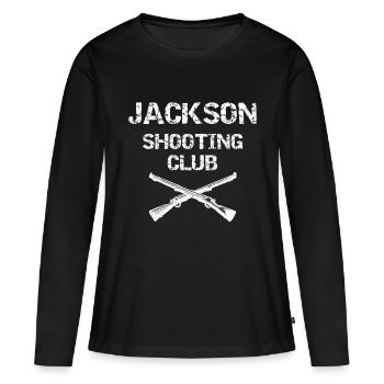 Jackson shooting club TLOU - Frauen Premium Bio Langarmshirt - Schwarz - Vorne - Julia (174cm)
