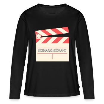 Film - Cinéma - T-shirt manches longues Premium bio Femme - noir - Devant - Julia (174cm)