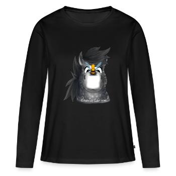 Pome-pommier Yoga Meditation Abeille - T-shirt manches longues Premium bio Femme - noir - Devant - Julia (174cm)