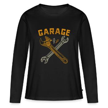 Garage Tools Key Workshop - Women's Premium Organic Long Sleeve Shirt - black - Front - Julia (174cm)