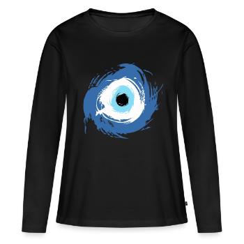 Nazar - T-shirt manches longues Premium bio Femme - noir - Devant - Julia (174cm)