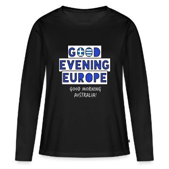 Concours Eurovision de la chanson Grèce - T-shirt manches longues Premium bio Femme - noir - Devant - Julia (174cm)