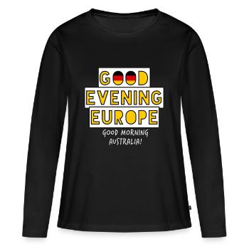 Concours Eurovision de la chanson Allemagne - T-shirt manches longues Premium bio Femme - noir - Devant - Julia (174cm)
