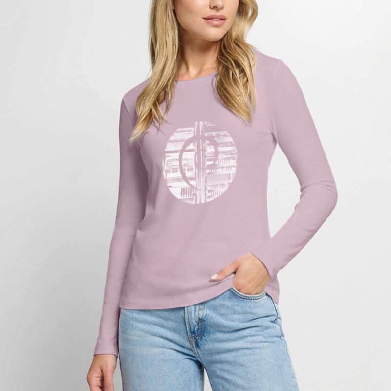 Debian GNU Linux Frauen Premium Bio Langarmshirt