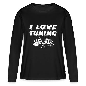 Auto - Frauen Premium Bio Langarmshirt - Schwarz - Vorne - Julia (174cm)