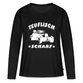 Auto - Frauen Premium Bio Langarmshirt - Schwarz - Vorne - Julia (174cm)