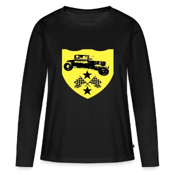 Auto - Frauen Premium Bio Langarmshirt - Schwarz - Vorne - Julia (174cm)