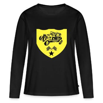 Auto - Frauen Premium Bio Langarmshirt - Schwarz - Vorne - Julia (174cm)