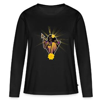 Warrior - Women's Premium Organic Long Sleeve Shirt - black - Front - Julia (174cm)