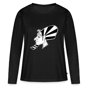 Pharaoh - Women's Premium Organic Long Sleeve Shirt - black - Front - Julia (174cm)