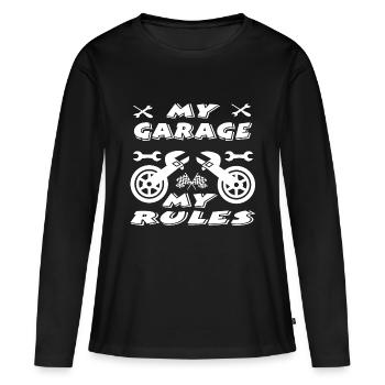 Auto - Frauen Premium Bio Langarmshirt - Schwarz - Vorne - Julia (174cm)
