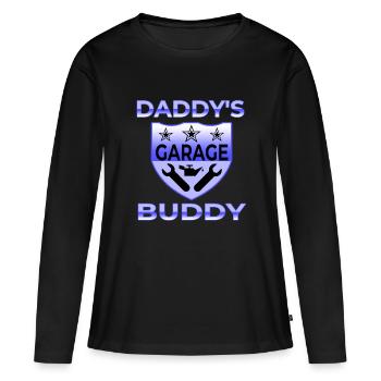 Garage - T-shirt manches longues Premium bio Femme - noir - Devant - Julia (174cm)