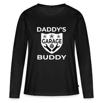 Garage - T-shirt manches longues Premium bio Femme - noir - Devant - Julia (174cm)