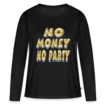Parti - T-shirt manches longues Premium bio Femme - noir - Devant - Julia (174cm)