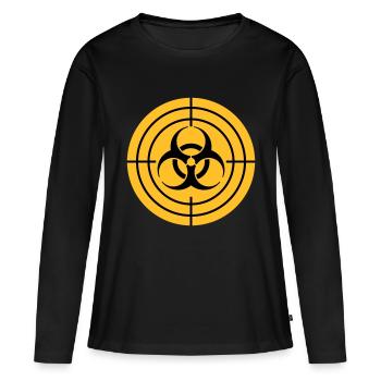 Biohazard Sight Chasseur de zombies - T-shirt manches longues Premium bio Femme - noir - Devant - Julia (174cm)