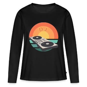 Mischpult SunSet DJ Mixer - T-shirt manches longues Premium bio Femme - noir - Devant - Julia (174cm)