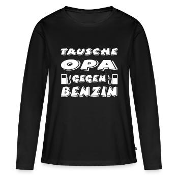Auto - Frauen Premium Bio Langarmshirt - Schwarz - Vorne - Julia (174cm)