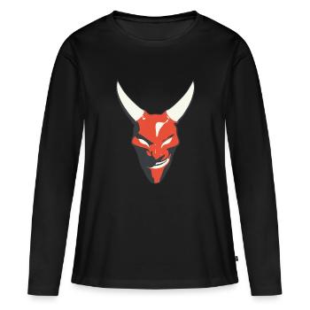 Devil - Women's Premium Organic Long Sleeve Shirt - black - Front - Julia (174cm)