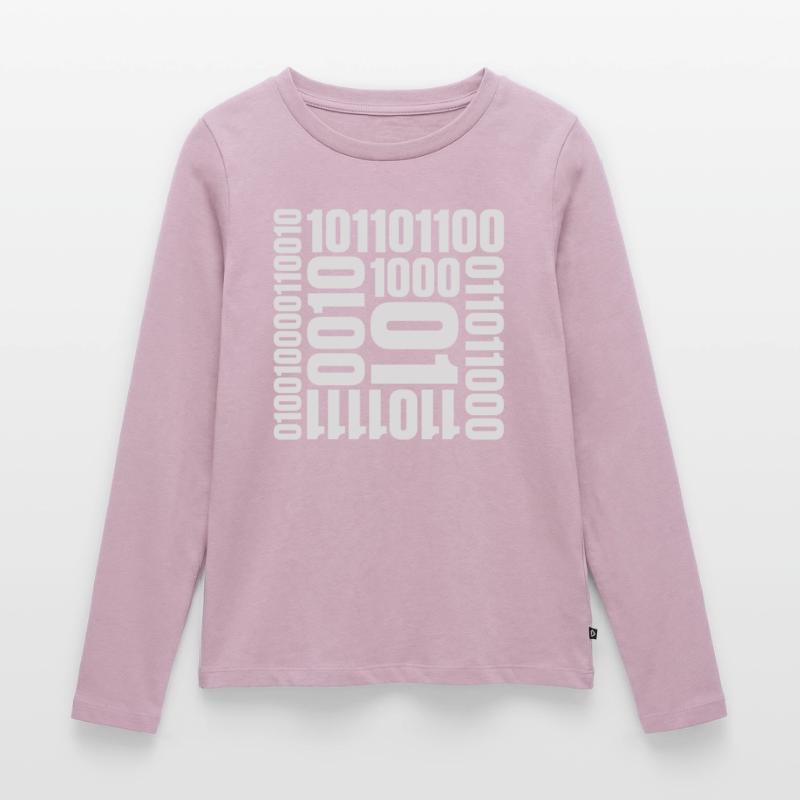Langage de programme de code binaire T-shirt manches longues Premium bio Femme