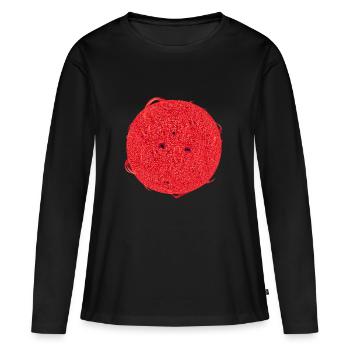 Taches et éruptions d’étoiles naines rouges du système solaire - T-shirt manches longues Premium bio Femme - noir - Devant - Julia (174cm)