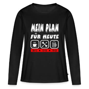 Auto - Frauen Premium Bio Langarmshirt - Schwarz - Vorne - Julia (174cm)