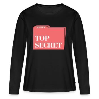 TOP SECRET - Women's Premium Organic Long Sleeve Shirt - black - Front - Julia (174cm)