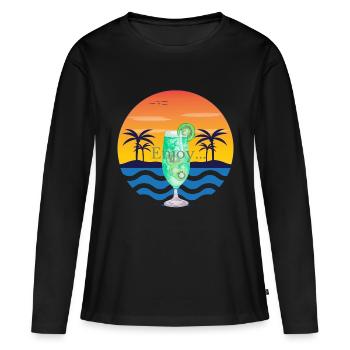 Mojito on the beach - Women's Premium Organic Long Sleeve Shirt - black - Front - Julia (174cm)