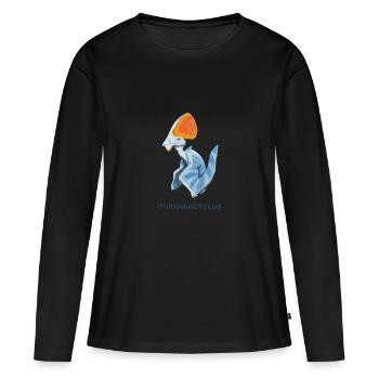 TUPANDACTYLUS - Frauen Premium Bio Langarmshirt - Schwarz - Vorne - Julia (174cm)