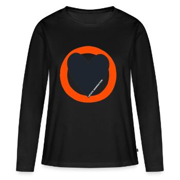 Letzte Generation - Frauen Premium Bio Langarmshirt - Schwarz - Vorne - Julia (174cm)