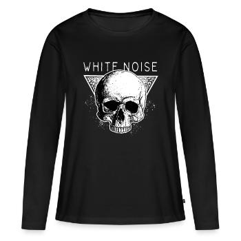 bruit blanc - T-shirt manches longues Premium bio Femme - noir - Devant - Julia (174cm)