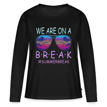 Abschlussfeier 2024 Abiturfeier - Frauen Premium Bio Langarmshirt - Schwarz - Vorne - Julia (174cm)