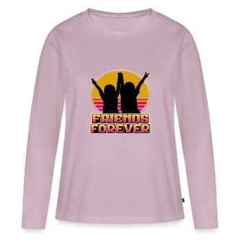 Friends Forever - Frauen Premium Bio Langarmshirt - Altrosa - Vorne - Julia (174cm)
