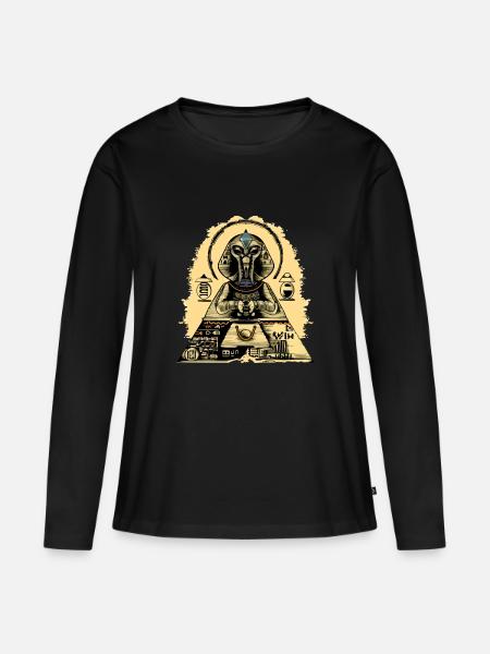 Sphinx Alien No. 2 - Women's Premium Organic Long Sleeve Shirt - black