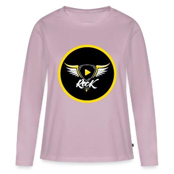 ROCK - Women's Premium Organic Long Sleeve Shirt - dusky pink - Front - Julia (174cm)