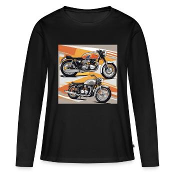A Pair of Classics - Women's Premium Organic Long Sleeve Shirt - black - Front - Julia (174cm)