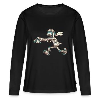 Mummy - Women's Premium Organic Long Sleeve Shirt - black - Front - Julia (174cm)