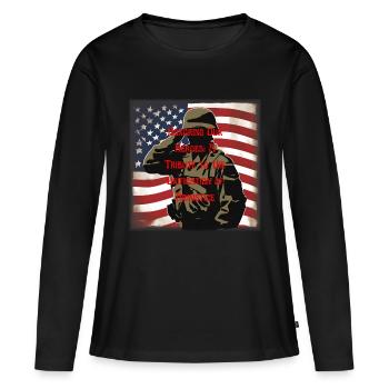 Veteranen, Veteranen, Waffenstillstand. - Frauen Premium Bio Langarmshirt - Schwarz - Vorne - Julia (174cm)