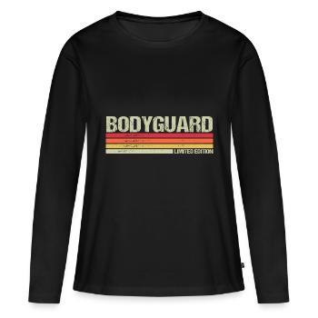 Garde du corps Édition Limitée - T-shirt manches longues Premium bio Femme - noir - Devant - Julia (174cm)