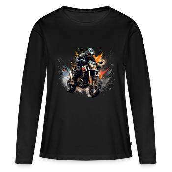 Revolutionary Rides The Ultimate Motorcycle Design - Women's Premium Organic Long Sleeve Shirt - black - Front - Julia (174cm)