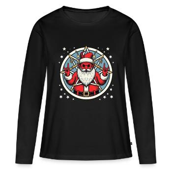 Griffes de Satan - T-shirt manches longues Premium bio Femme - noir - Devant - Julia (174cm)