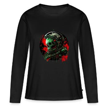 Galaxie morte - T-shirt manches longues Premium bio Femme - noir - Devant - Julia (174cm)